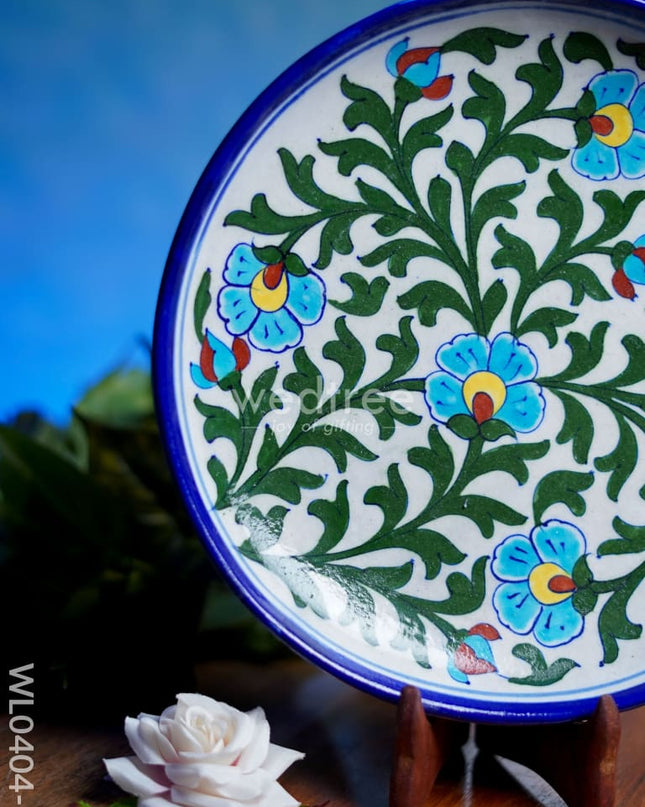 Blue Pottery Plate - Wl0404