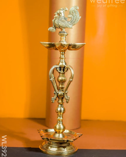 Brass 5 Face Annapakshi Kuthuvilakku - Set Of 2 Wl3927 Diya