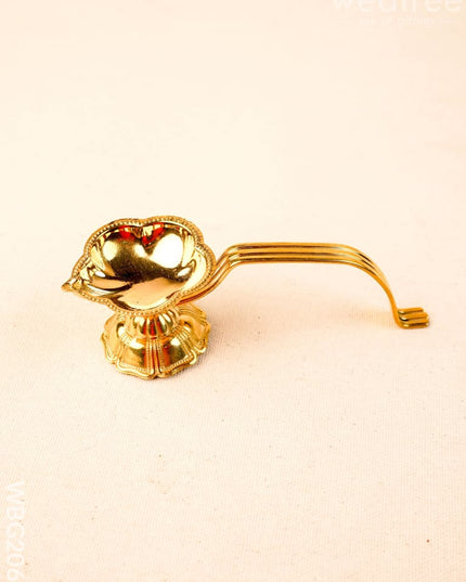 Brass Aarthi Diya - 5 inch - WBG2067 - Brass Pooja Utility RG