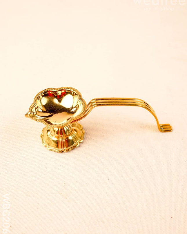 Brass Aarthi Diya - 5 inch - WBG2067 - Brass Pooja Utility RG