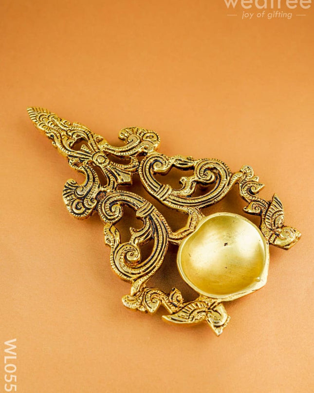 Brass Aarti Diya - WL0557 - Brass Diya