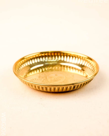 Brass Amman Face Plate - 4 inch - WBG2069 - Trays & Plates RG