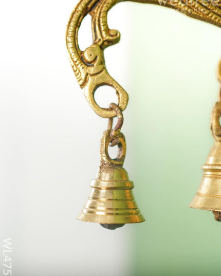 Brass Annapakshi Bracket - 8 Inch Wl4757 Wall Hanging