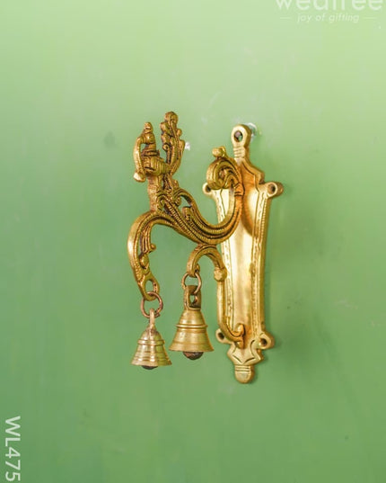Brass Annapakshi Bracket - 8 Inch Wl4757 Wall Hanging