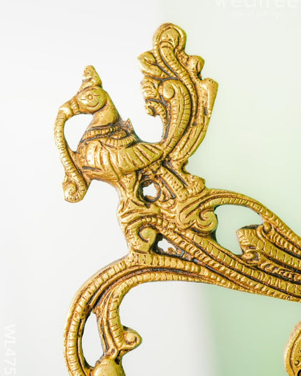 Brass Annapakshi Bracket - 8 Inch Wl4757 Wall Hanging