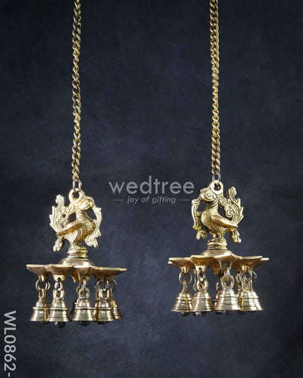 Brass Annapakshi Diya Hanging - Wl0862 2