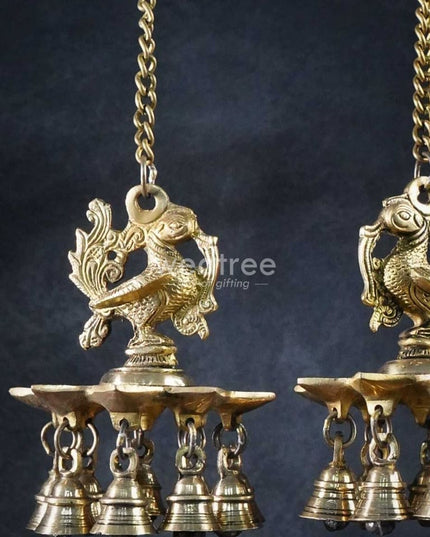 Brass Annapakshi Diya Hanging - Wl0862
