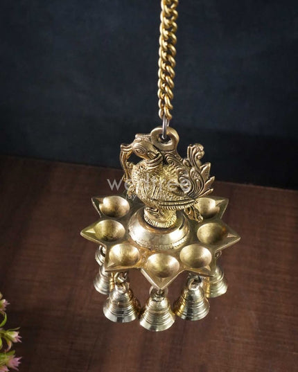 Brass Annapakshi Diya Hanging - Wl0862
