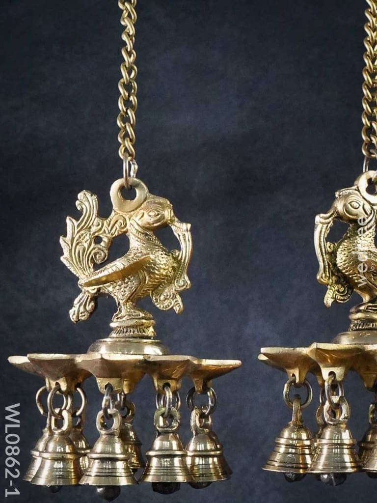 Brass Annapakshi Diya Hanging - Wl0862