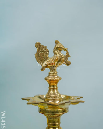 Brass Annam Diya - Seven Face Wl4159