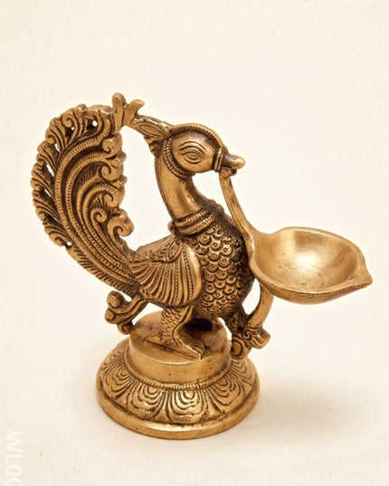 Brass Annapakshi Diya - WL0010 - Brass Diya