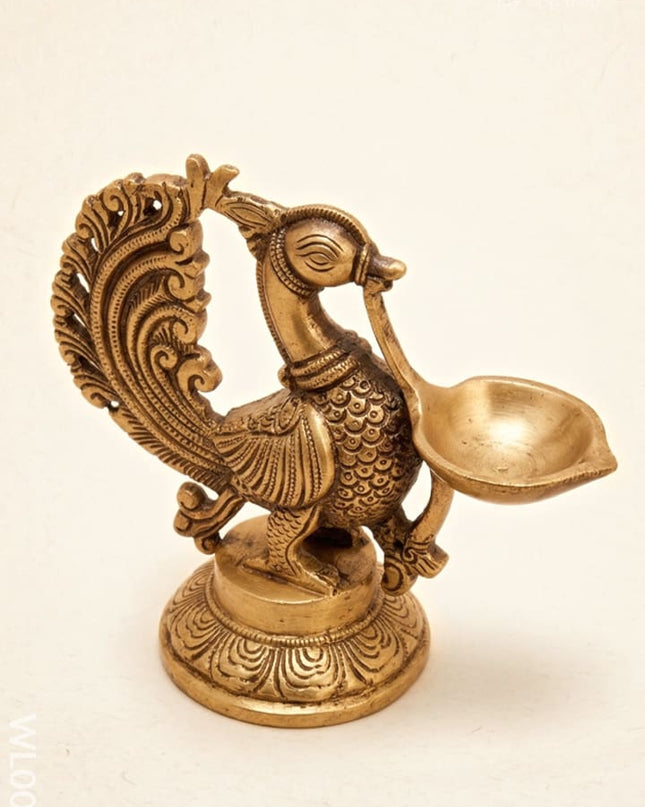 Brass Annapakshi Diya - WL0010 - Brass Diya