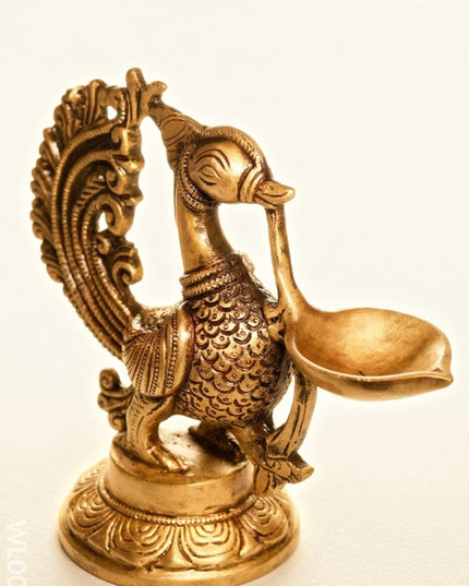 Brass Annapakshi Diya - WL0010 - Brass Diya