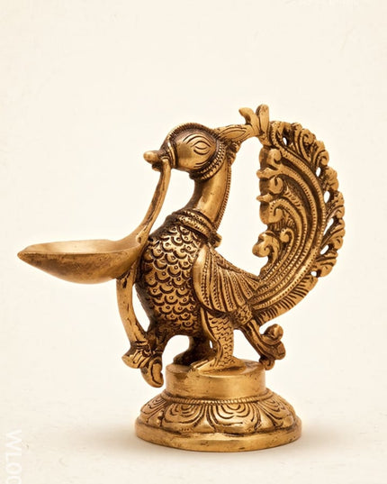Brass Annapakshi Diya - WL0010 - Brass Diya