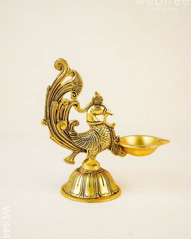 Brass Annapakshi Diya - WL4441 - Brass Diya
