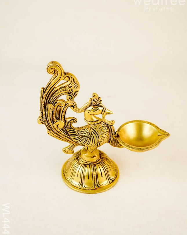 Brass Annapakshi Diya - WL4441 - Brass Diya