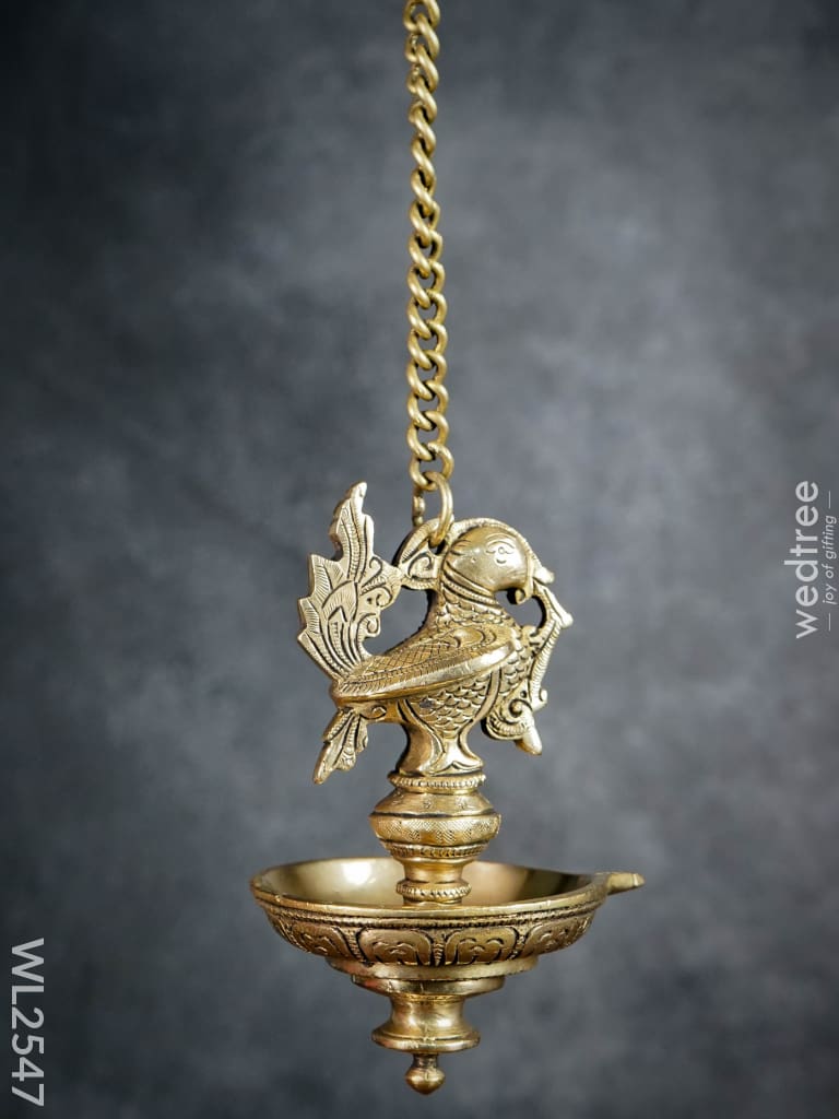 Brass Annapakshi Hanging Diya - Wl2547