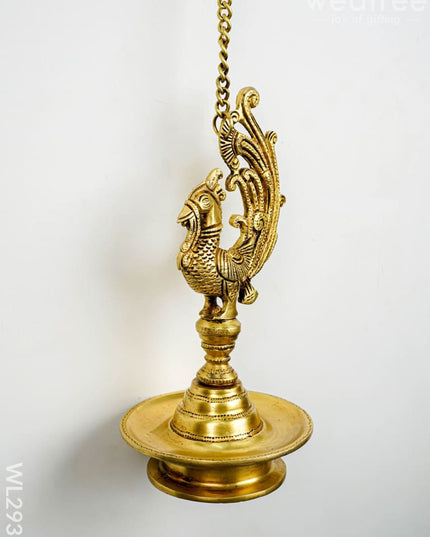 Brass Annapakshi Hanging Diya - WL2933 - Brass Diya
