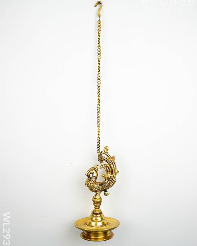 Brass Annapakshi Hanging Diya - WL2933 - Brass Diya
