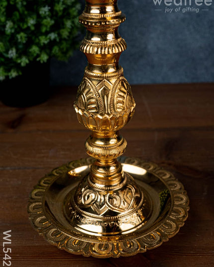Brass Annapakshi Kuthu Vilakku - 15 inch - WL5428 - Brass Diya