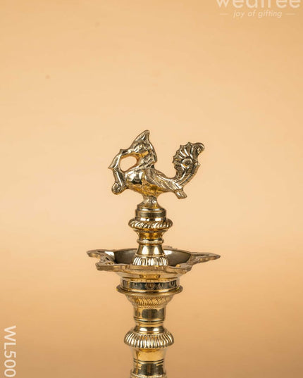 Brass Annapakshi Kuthu Vilakku - 16 inch - WL5005 Brass Diya