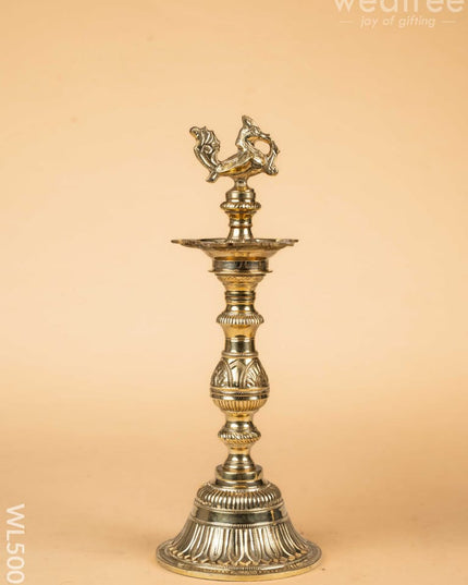 Brass Annapakshi Kuthu Vilakku - 16 inch - WL5005 Brass Diya