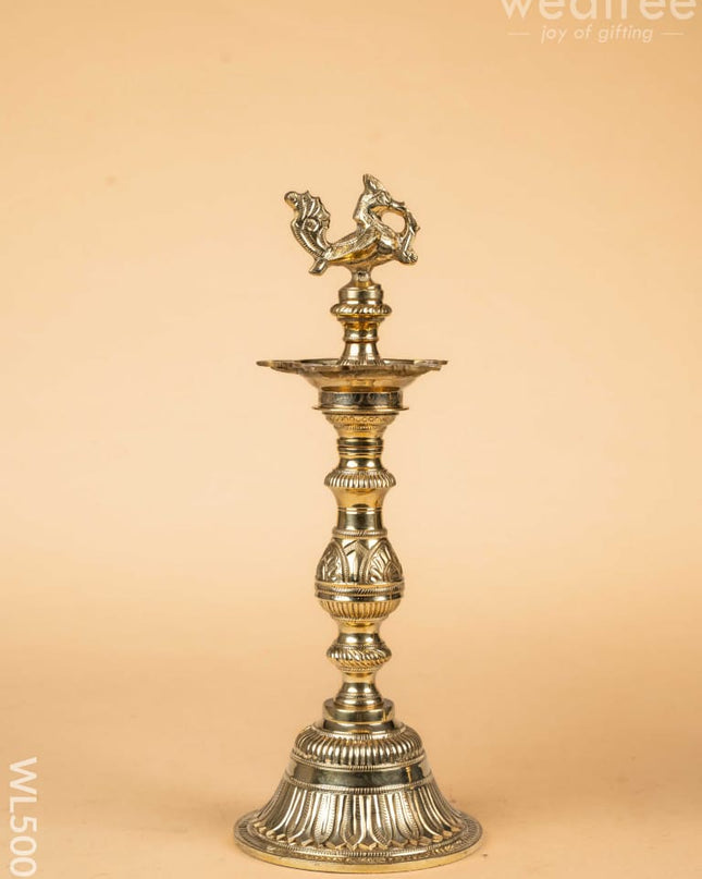 Brass Annapakshi Kuthu Vilakku - 16 inch - WL5005 Brass Diya