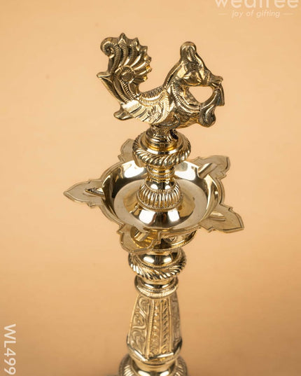 Brass Annapakshi Kuthu Vilaku - 21 inch - WL4998 Brass Diya