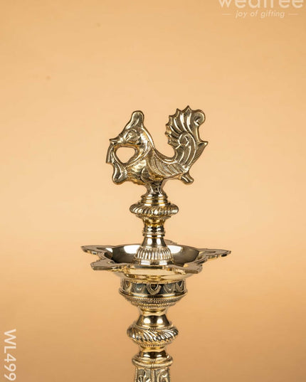 Brass Annapakshi Kuthu Vilaku - 21 inch - WL4998 Brass Diya