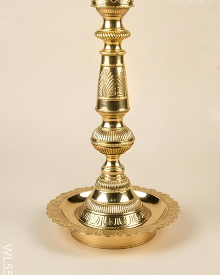 Brass Annapakshi Kuthu Vilakku - 21 inch - WL5506 - Brass Diya