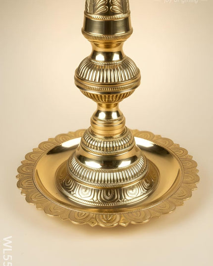 Brass Annapakshi Kuthu Vilakku - 21 inch - WL5506 - Brass Diya