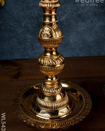 Brass Annapakshi Kuthu Vilakku - 23 inch - WL5430 - Brass Diya