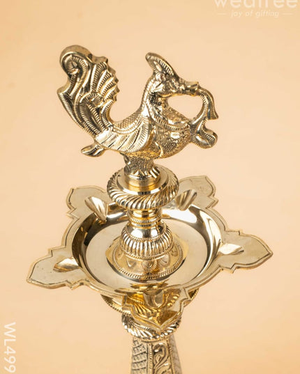 Brass Annapakshi Kuthu Vilakku - 24 inch - WL4997 - Brass Diya