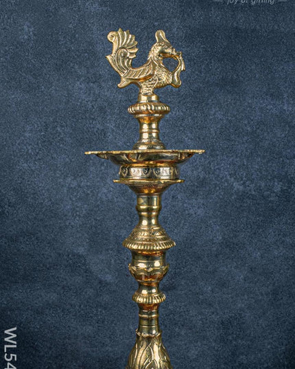Brass Annapakshi Kuthu Vilakku - 28 inch - WL5409 - Brass Diya