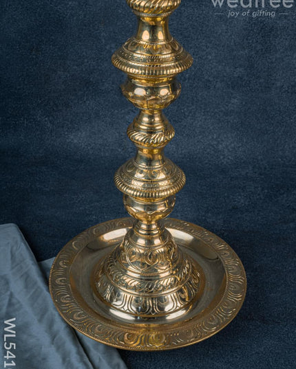Brass Annapakshi Kuthu Vilakku - 39 inch - WL5410 - Brass Diya