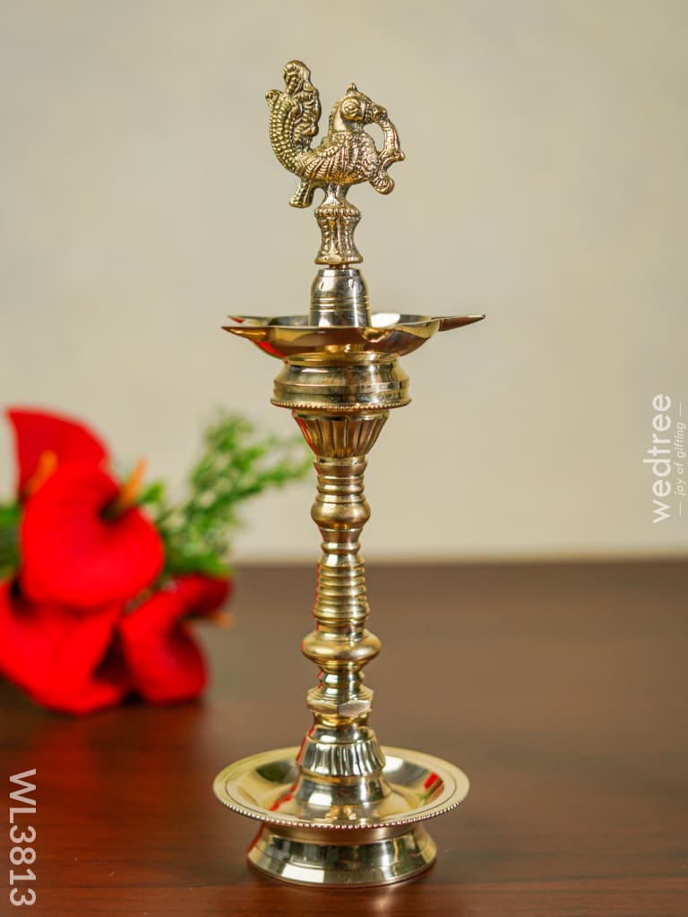 Brass Annapakshi Kuthu Vilaku - 12 Inch Wl3813 Diya