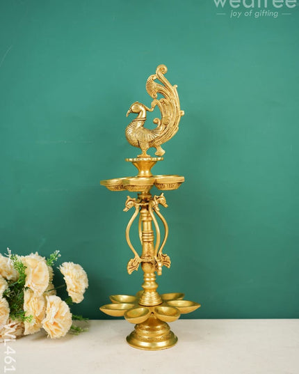 Brass Annapakshi Kuthu Vilaku - Wl4611 Diya