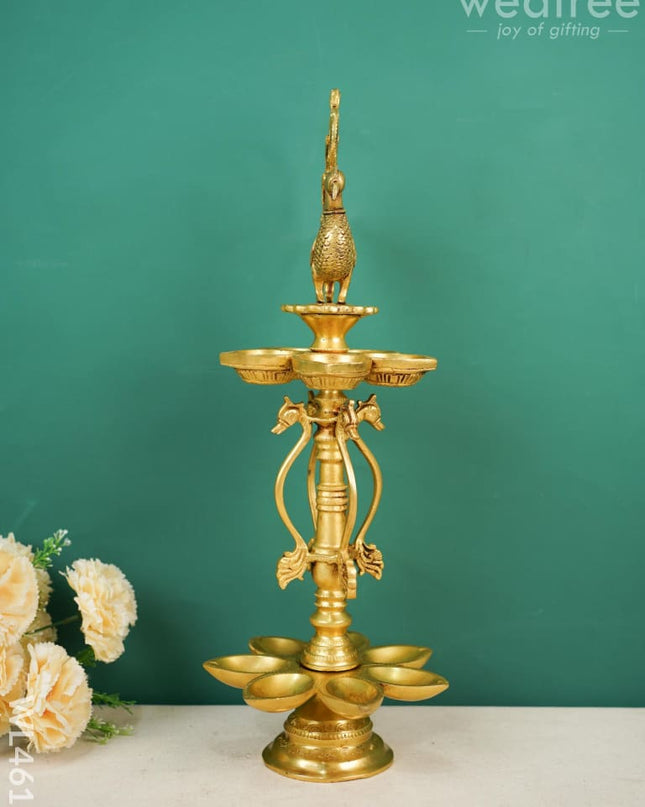 Brass Annapakshi Kuthu Vilaku - Wl4611 Diya