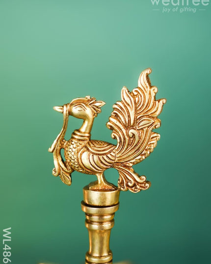Brass Annapakshi with Diya & Bell - 13 inch - WL4868 Brass Diya