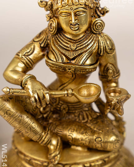 Brass Annapoorani Idol - 10 inch - WL5141 Brass Figurines