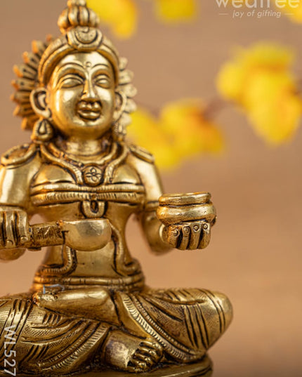 Brass Annapoorani Idol - 6 inch - WL5279 - Brass Figurines