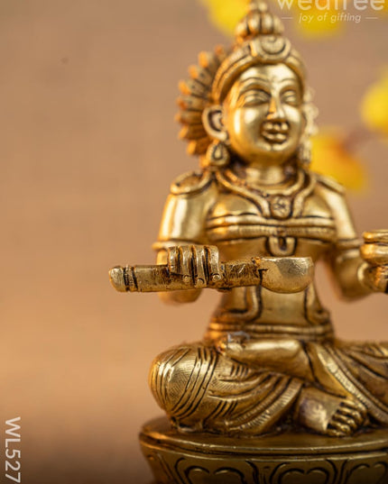 Brass Annapoorani Idol - 6 inch - WL5279 - Brass Figurines