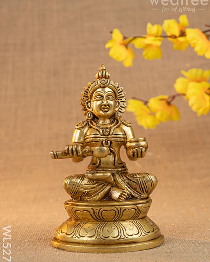Brass Annapoorani Idol - 6 inch - WL5279 - Brass Figurines