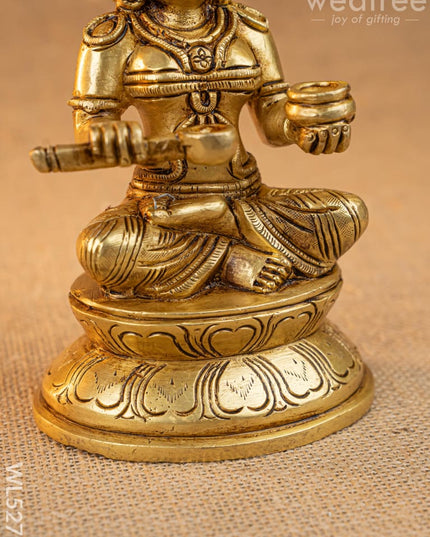 Brass Annapoorani Idol - 6 inch - WL5279 - Brass Figurines