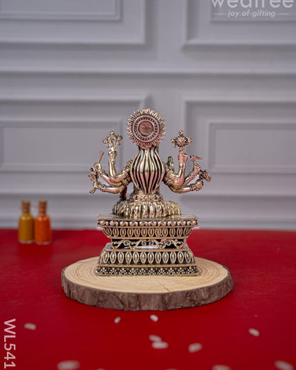 Brass Antique Varahi Idol - 4 inch - WL5417 - Brass Antique