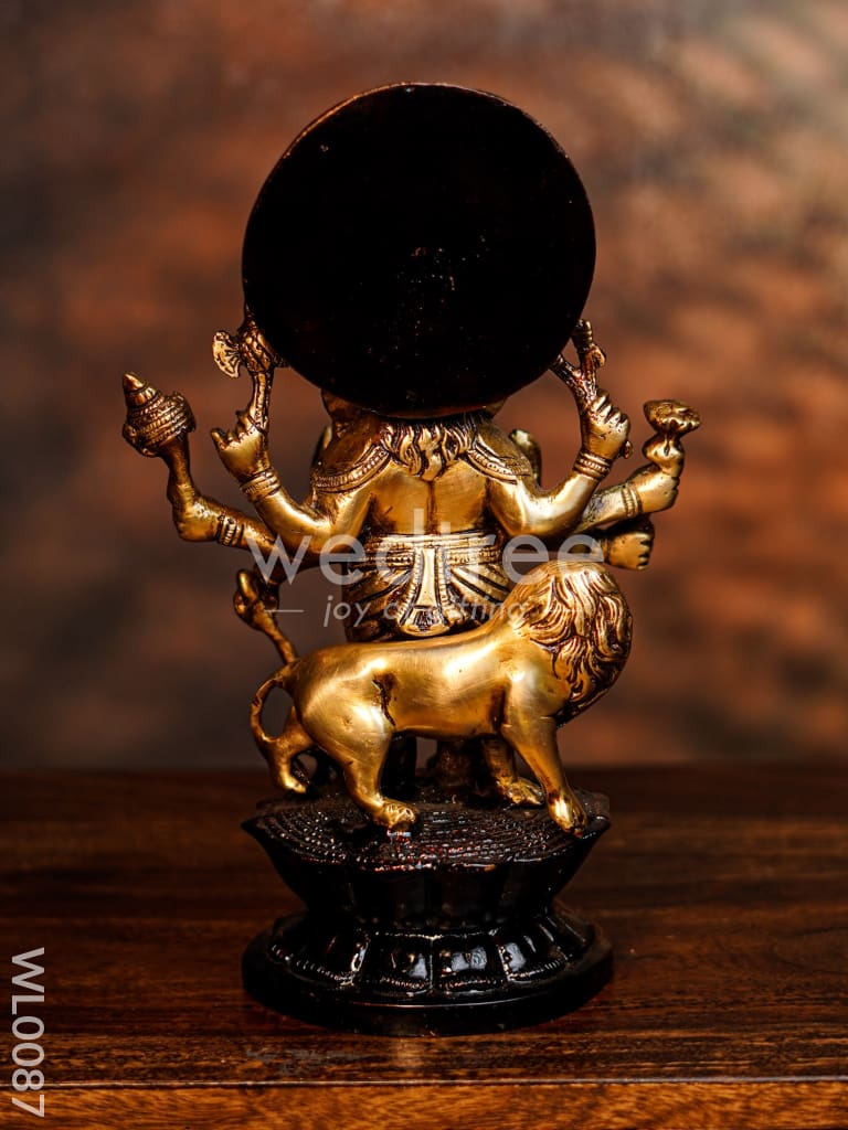 Brass Ashta Bhuja Ganesha - Wl0087 Figurines