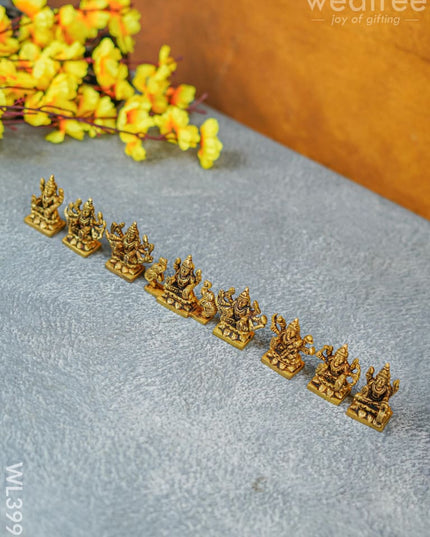 Brass Ashtalakshmi - 2.5 Inch Wl3991 Figurines