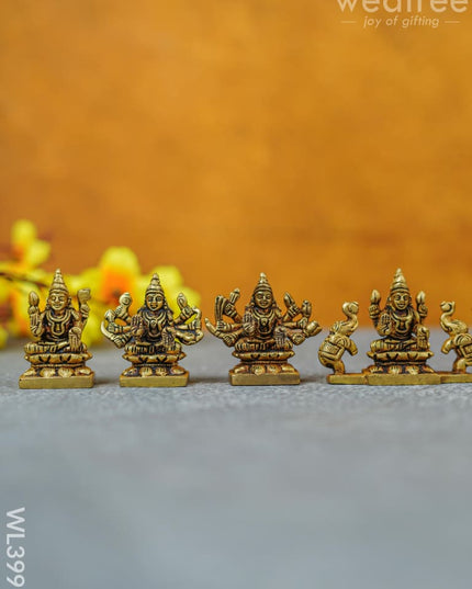 Brass Ashtalakshmi - 2.5 Inch Wl3991 Figurines
