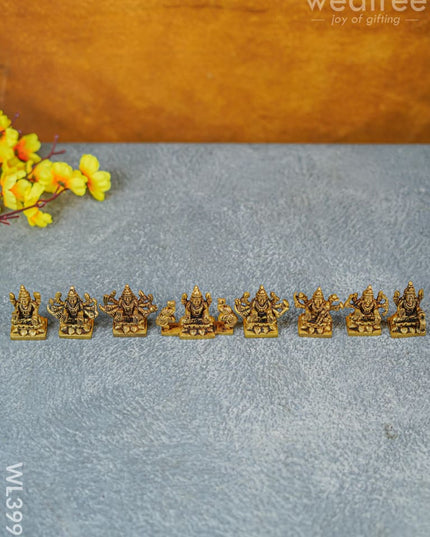 Brass Ashtalakshmi - 2.5 Inch Wl3991 Figurines