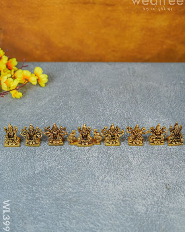 Brass Ashtalakshmi - 2.5 Inch Wl3991 Figurines